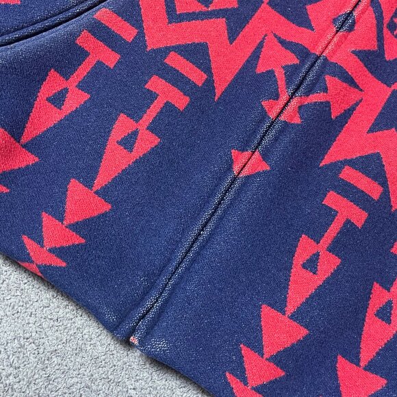 Pendleton Vintage Western Virgin Wool Blanket Coat Jacket Navajo Aztec Medium - Picture 6 of 10